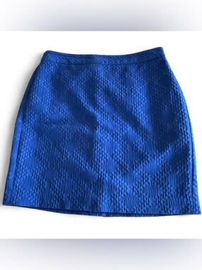 Banana Republic Royal Blue Textured Mini Skirt